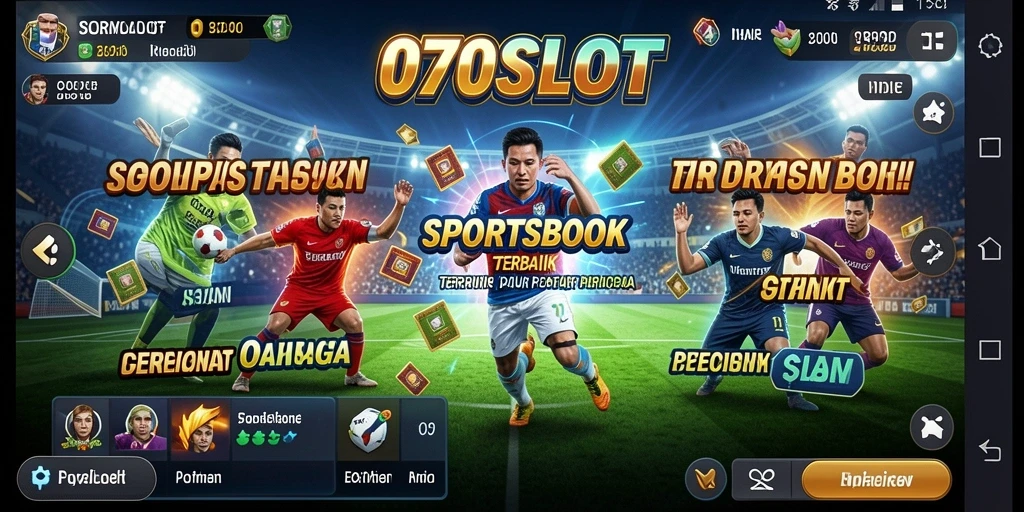 Screenshot utama 070SLOT menampilkan antarmuka taruhan olahraga yang menarik.