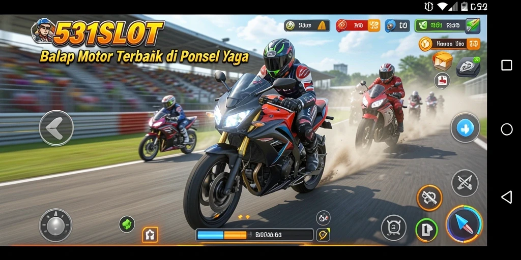 Gameplay menegangkan balap motor di 531SLOT.