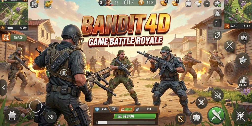 Tampilan menegangkan dalam pertempuran epic di BANDIT4D.