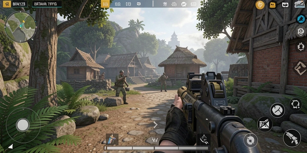 Gameplay seru BATA123 yang menampilkan aksi tembak-menembak yang intens.