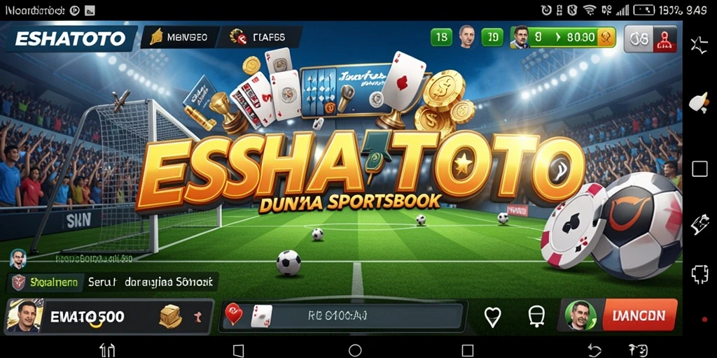 Tampilan utama ESHATOTO dengan fitur taruhan olahraga yang menarik.