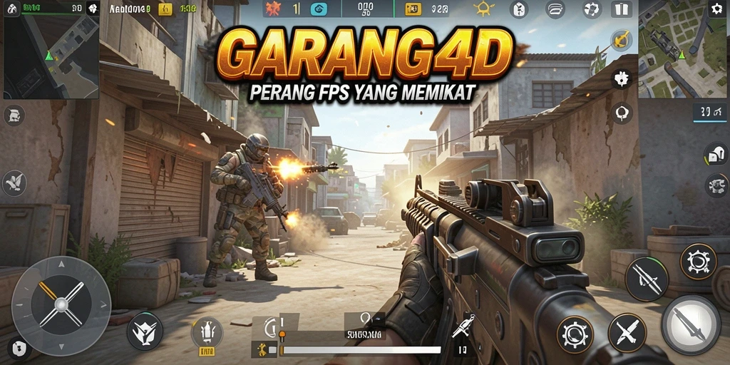 Tampilan gameplay GARANG4D yang seru dan mendebarkan dalam pertempuran FPS.