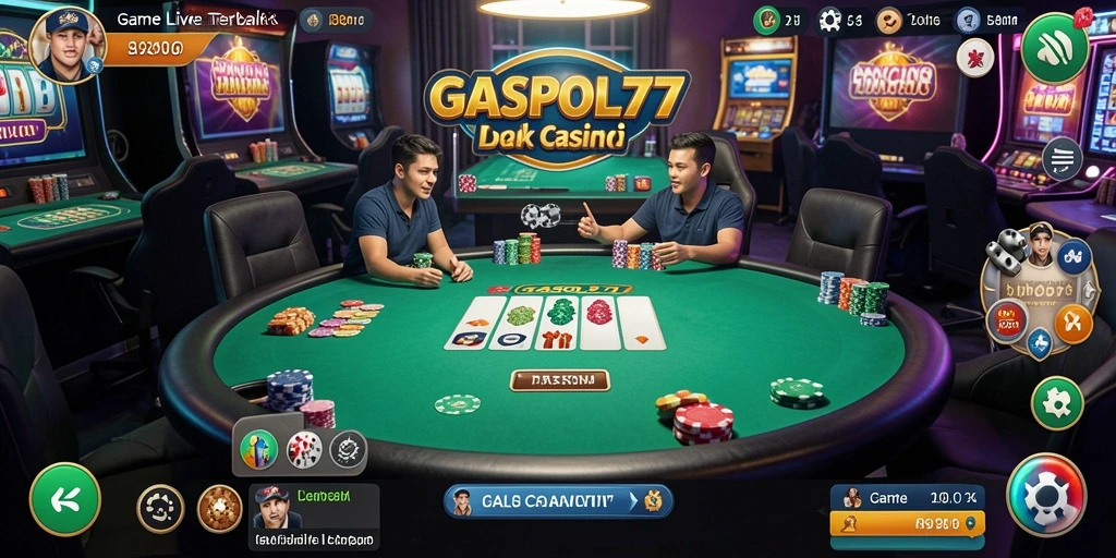Screenshot GASPOL77 menampilkan gameplay Live Casino yang menarik dan interaktif.