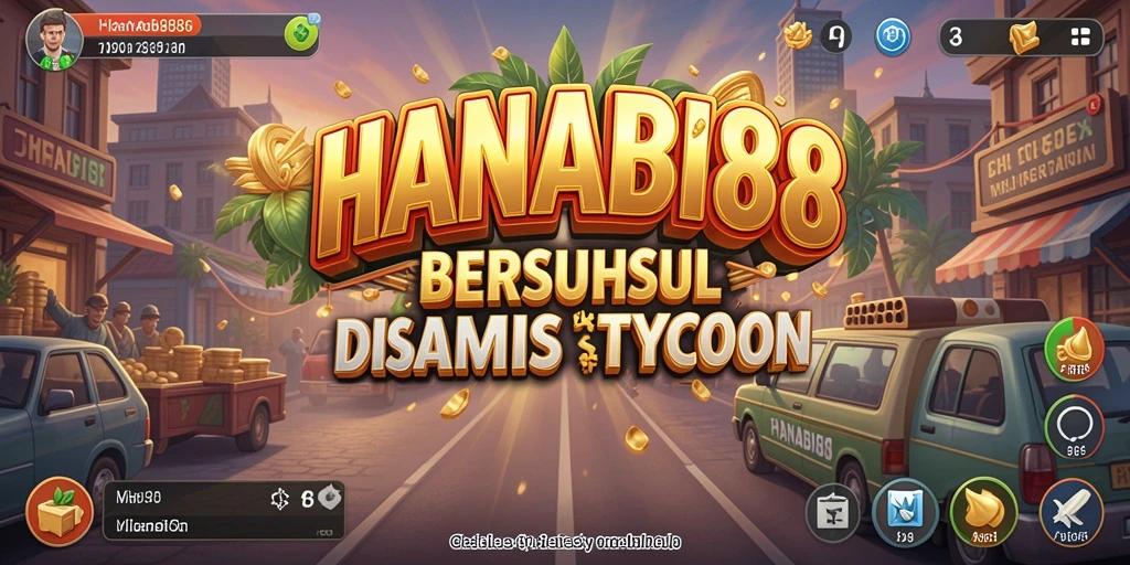 Tampilan gameplay HANABI88 menampilkan strategi pengelolaan bisnis yang mendetail.