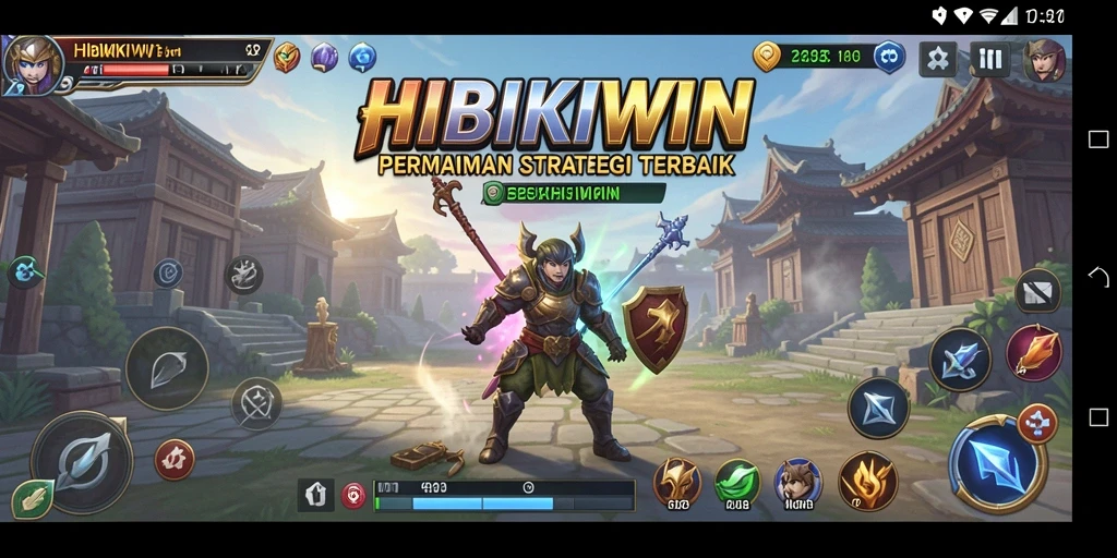 Tampilan menarik dari gameplay strategis HIBIKIWIN.