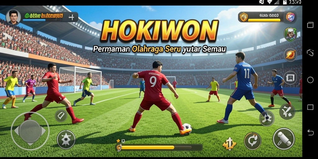 Tampilan gameplay HOKIWON yang mendebarkan dan seru.