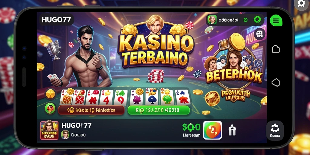 Tampilan gameplay HUGO77 yang menarik dan seru.