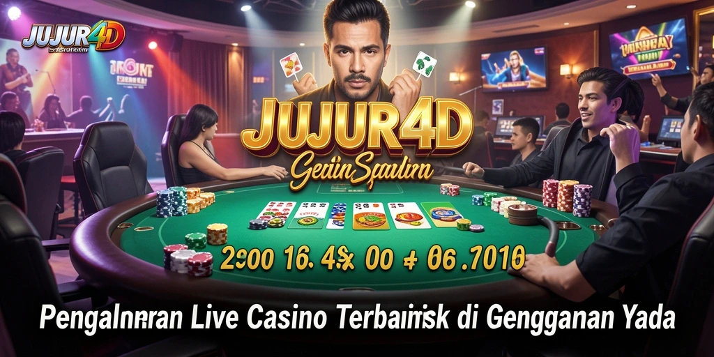 Tampilan gameplay Live Casino JUJUR4D yang memukau dan interaktif.