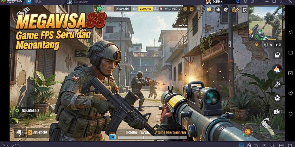 Tampilan gameplay <strong>MEGAVISA88</strong> yang mendebarkan dan penuh aksi.