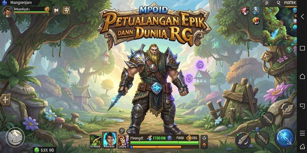 Gameplay seru MPOID dengan petualangan RPG yang mendebarkan.