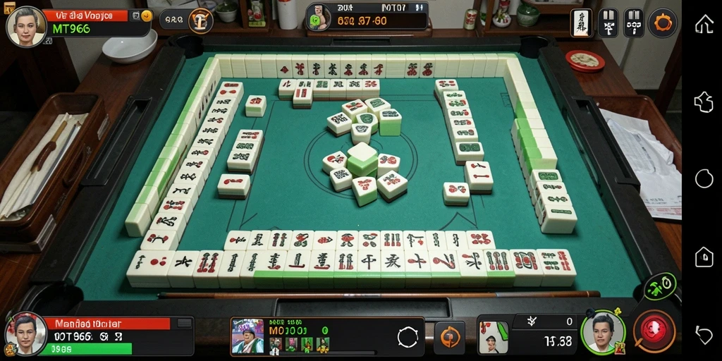 Screenshot gameplay menampilkan tantangan Mahjong yang menarik dan warna-warni.