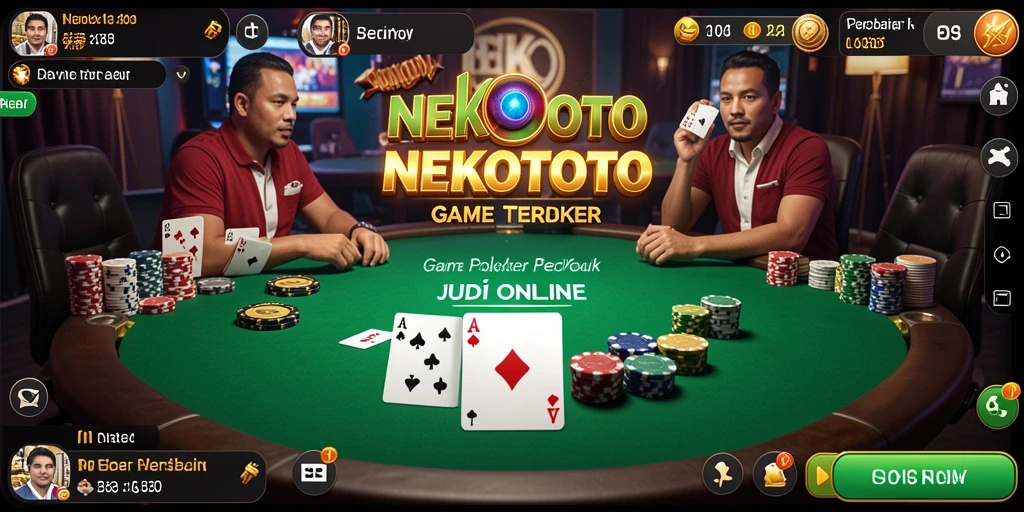 Gameplay seru NEKOTOTO dalam aksi poker yang mendebarkan.
