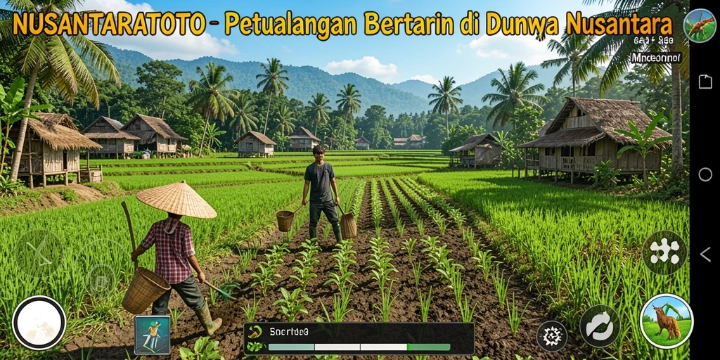 Tampilan gameplay NUSANTARATOTO yang asik dan warna-warni.
