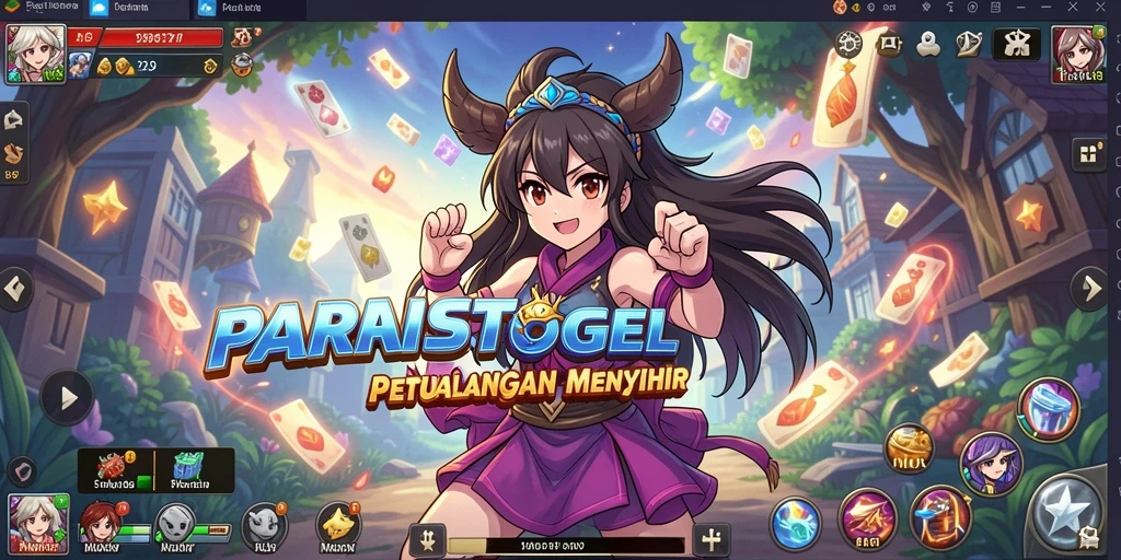 Tampilan menarik dari gameplay PARISTOGEL dengan karakter Anime beraksi.