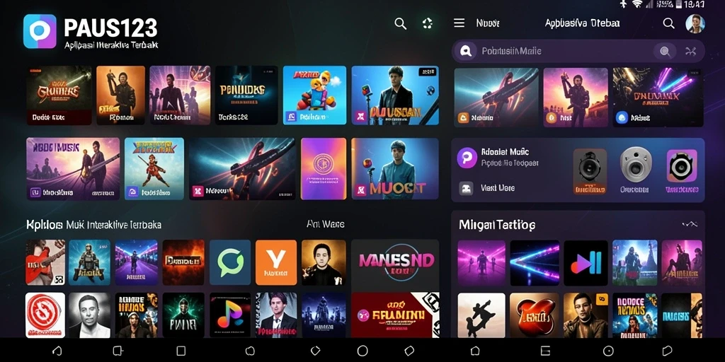 Tampilan menarik dari gameplay PAUS123 saat belajar musik.