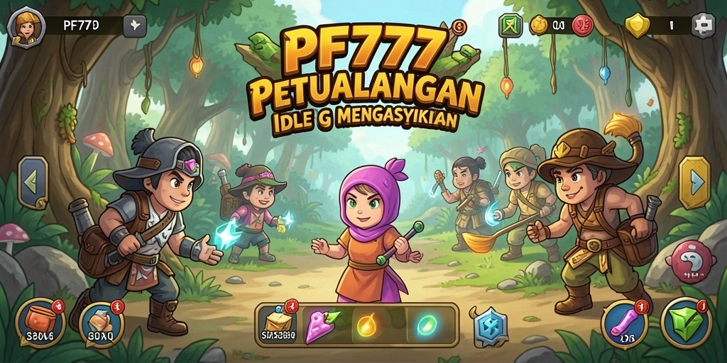 Tangkapan layar utama PF777 menunjukkan gameplay yang seru dan menarik.
