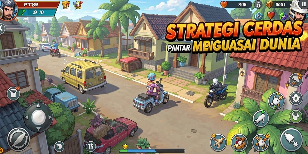 Tampilan gameplay PT89 dengan rencana perang yang strategis.