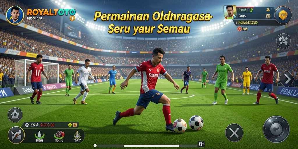 Screenshot menampilkan aksi seru dalam permainan olahraga ROYALTOTO.