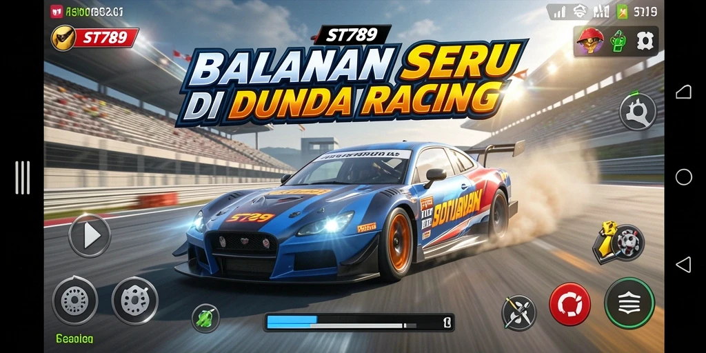 Gameplay ST789 menampilkan balapan seru dengan grafis yang memukau.