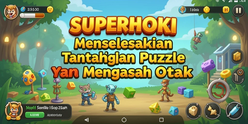 Gameplay SUPERHOKI yang menarik dan menantang.